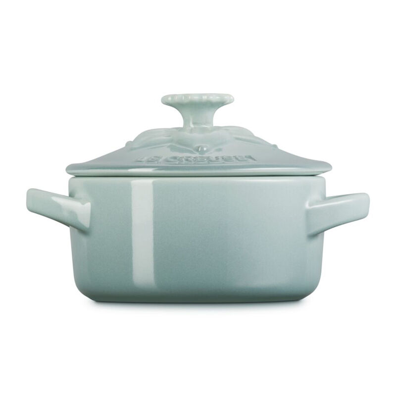 Le Creuset Jardin Mini Round Casserole 10cm - Sea Salt image number 1